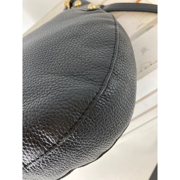 MICHAEL KORS MEDIUM PEBBLED LEATHER GOLD STUDS CROSSBODY BAG - Picture 10 of 16